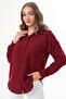 Women's Single Pocket Detailed Oversize Shirt 260192 - 265098 - 2