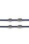 Adjustable 1 Pair Navy Blue Screw Capsule Tip Round Rubber Practical Laces - 2