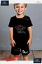 Kids Unisex “Na Fear Goz“ Custom Printed Crew Neck T-Shirt - Shorts Set - 2