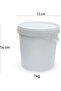 White Plastic Biryani Bucket 1 kg – Set of 5 Durable Food Containers for Takeaway & Sto - 3