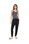 Printed Lace Trim Camisole with V-Neck - 4