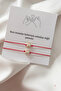Set of 2 Handmade Lucky Clover Bracelets – Red String Friendship Bracelets - 2