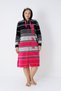 Women's Plus Size Cotton Velvet Zipper Dress 3291 - 6