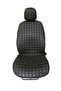 Dark Khaki Quilted Faux Leather Car Seat Cushion 2-Piece Quilted Car Seat Cover / Protective Cushion - 3