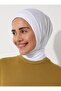 شال قطن ممشط مع وشاح عملي - أبيض - - 5