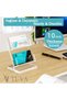 Tuva - Plexiglass Business Card Stand |   Two-Tier Desktop Business Card Holder Organizer |   Minimalist Elite Office