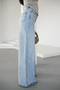 Light Blue Women's Baggy Elephant Leg Jeans - 3