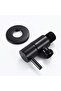 Angle Valve black with Teflon Tape - Half Turn Handle, 1/2 inch x 1/2 inch Black Shut Off Va - 6