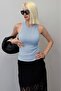 Blue Thick Strap Regular Cut Basic Undershirt Mg2059 - 2
