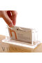 Tuva - Single Elite and Modern Design Elegant Plexiglass Business Card Holder |   Minimalist Desktop Organizer - 5