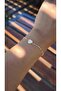 Gold Sequin Chain Moire Heart Detailed Bracelet - 2