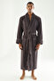 Stylish Piping Bamboo Cotton Men's Bathrobe - 2