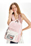 2366 حقيبة مدرسية مقاومة للماء متعددة الأقسام باللون الوردي - 2