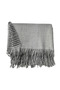 Light Gray Houndstooth Patterned Double Sided Winter Shawl - 3