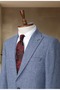 Blue Italian Style Slim Fit Classic Men's Blazer Jacket - 3
