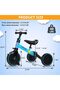 SKY-TOUCH 4 in 1 Kids Balance Bike Kids Tricycles for 1-4 Years, Toddlers Trike with Adjustable Seat Indoor Outdoor, Boys Girls Kids First Birthday Gifts Blue - 4