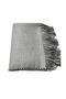 Light Gray Houndstooth Patterned Double Sided Winter Shawl - 4