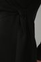 Women's Double Breasted Collar Knitwear Dress 15928 - Black - 6