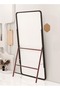 Full Length Rectangular Mirror with Metal Frame, 80x180 cm - 2