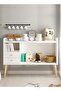 Floor standing storage rack with 2 spacious drawers and sofa side table 100x35x90 cm