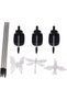 Set 3 Lampi Solare LED tip pasare-fluture-libelula, Inaltime 43 cm, Flippy, Multicolor - 2
