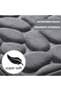 Non-Slip Bath Mat, Flippy, Quick Drying, 3D Stone Pattern, 40x60 cm, Grey - 5