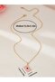 Heart Pink Envelope Necklace - 7