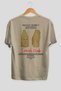 Mount Nemrut Adiyaman Back Printed Beige Oversize T-Shirt Men's Women's Cotton Crew Neck T-Shirt - 2