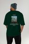 Kyoto Japan Back Printed Green Oversize T-Shirt Men Women Cotton Crew Neck T-Shirt - 5
