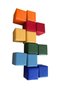 Wooden Cubes Educational Open Ended Toy - 4 cm - Hornbeam - Set of 12 - Baby Kids Wooden Toy - 5
