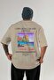 Lord Howe Island Australia Back Printed Beige Oversize T-Shirt Men Women Cotton Crew Neck Tshirt