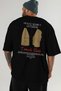 Mount Nemrut Adiyaman Back Printed Black Oversize T-Shirt Men's Women's Cotton Crew Neck T-Shirt - 6