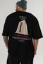 Gelibolu Turkey Back Printed Black Oversize T-Shirt Men Women Cotton Crew Neck T-Shirt - 6
