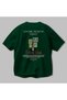 Louvre Museum France Back Printed Green Oversize T-Shirt Men Women Cotton Crew Neck T-Shirt - 3
