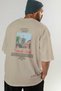 Kyoto Japan Back Printed Beige Oversize T-Shirt Men Women Cotton Crew Neck T-Shirt - 7