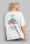 Safranbolu Turkey Back Printed White Oversize T-Shirt Men's Women's Cotton Crew Neck T-Shirt - 3