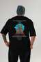 The Sagrada Familia Spain Back Printed Black Oversize T-Shirt Men Women Cotton Crew Neck T-Shirt