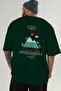 Uludağ Turkey Back Printed Green Oversize T-Shirt Men Women Cotton Crew Neck T-Shirt - 6