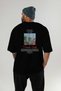 Kyoto Japan Back Printed Black Oversize T-Shirt Men Women Cotton Crew Neck T-Shirt - 5