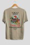 Tokyo Japanese Back Printed Beige Oversize T-Shirt Men Women Cotton Crew Neck T-Shirt - 2