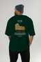 Rome Italy Back Printed Green Oversize T-Shirt Men Women Cotton Crew Neck T-Shirt - 5
