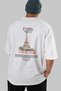 Paris France Back Printed White Oversize T-Shirt Men Women Cotton Crew Neck T-Shirt - 6