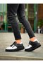 Twinny White Skin Black Skin Detailed Black High Sole Casual Sports Shoes - Kbc - 5