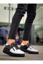 Twinny White Skin Black Skin Detailed Black High Sole Casual Sports Shoes - Kbc - 3