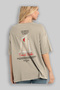 Gelibolu Turkey Back Printed Beige Oversize T-Shirt Men Women Cotton Crew Neck T-Shirt - 3