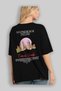 Stonehenge England Back Printed Black Oversize T-Shirt Men Women Cotton Crew Neck T-Shirt - 4