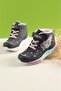 Girl's Figured Daily Lightweight Boots Navy Blue - 3