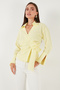 Cotton Regular Fit Long Sleeve Tie Detail Shirt Shirt 65200538 - 5