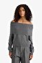 Regular Fit Open Shoulder Knitwear Sweater F3029Ax25Wn - 4