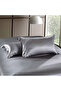 Gray Cotton Satin Duvet Cover Set – Double – Soft Textured - 2